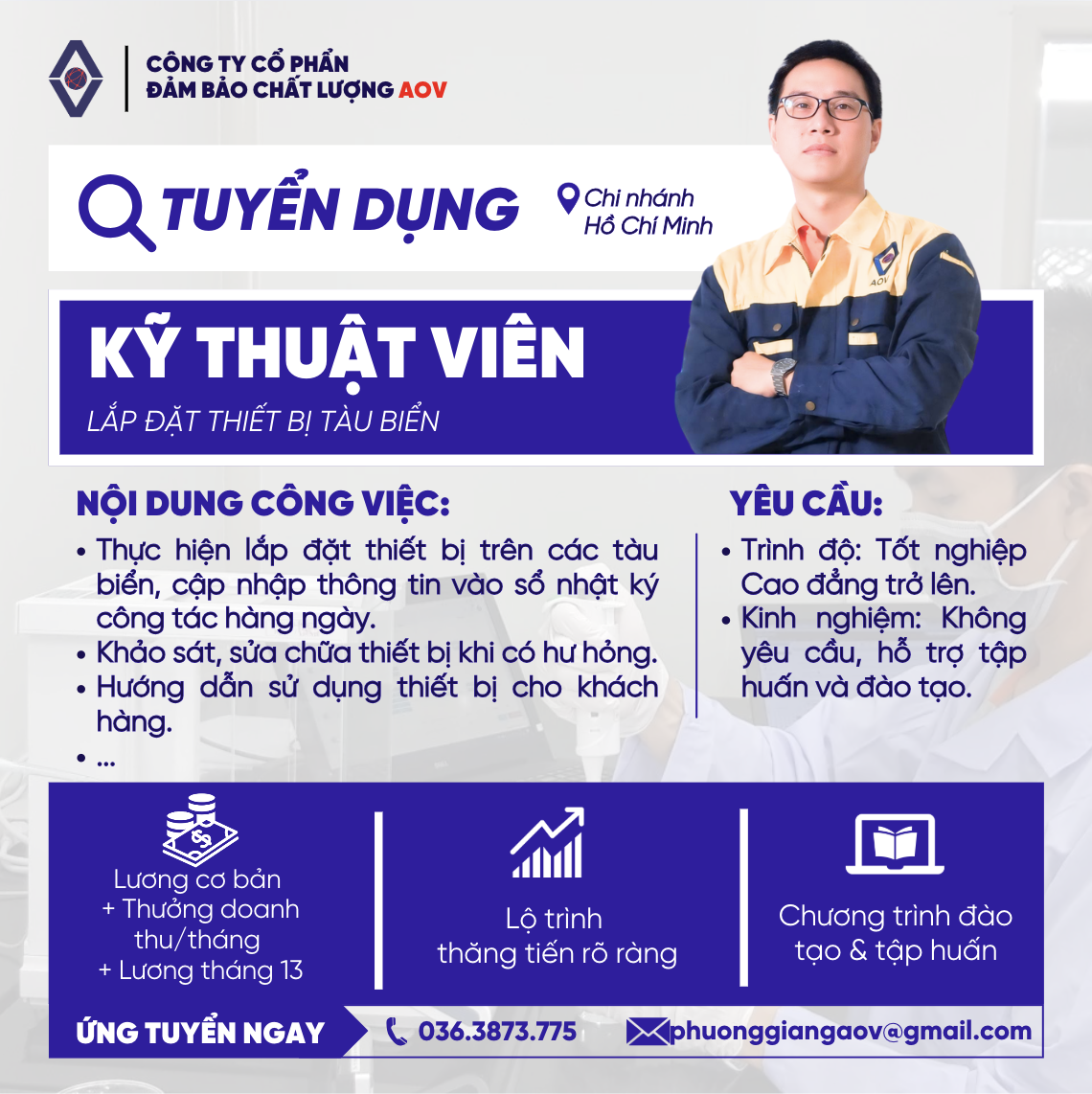 thong bao tuyen dung ky thuat vien lap thiet bi tau bien